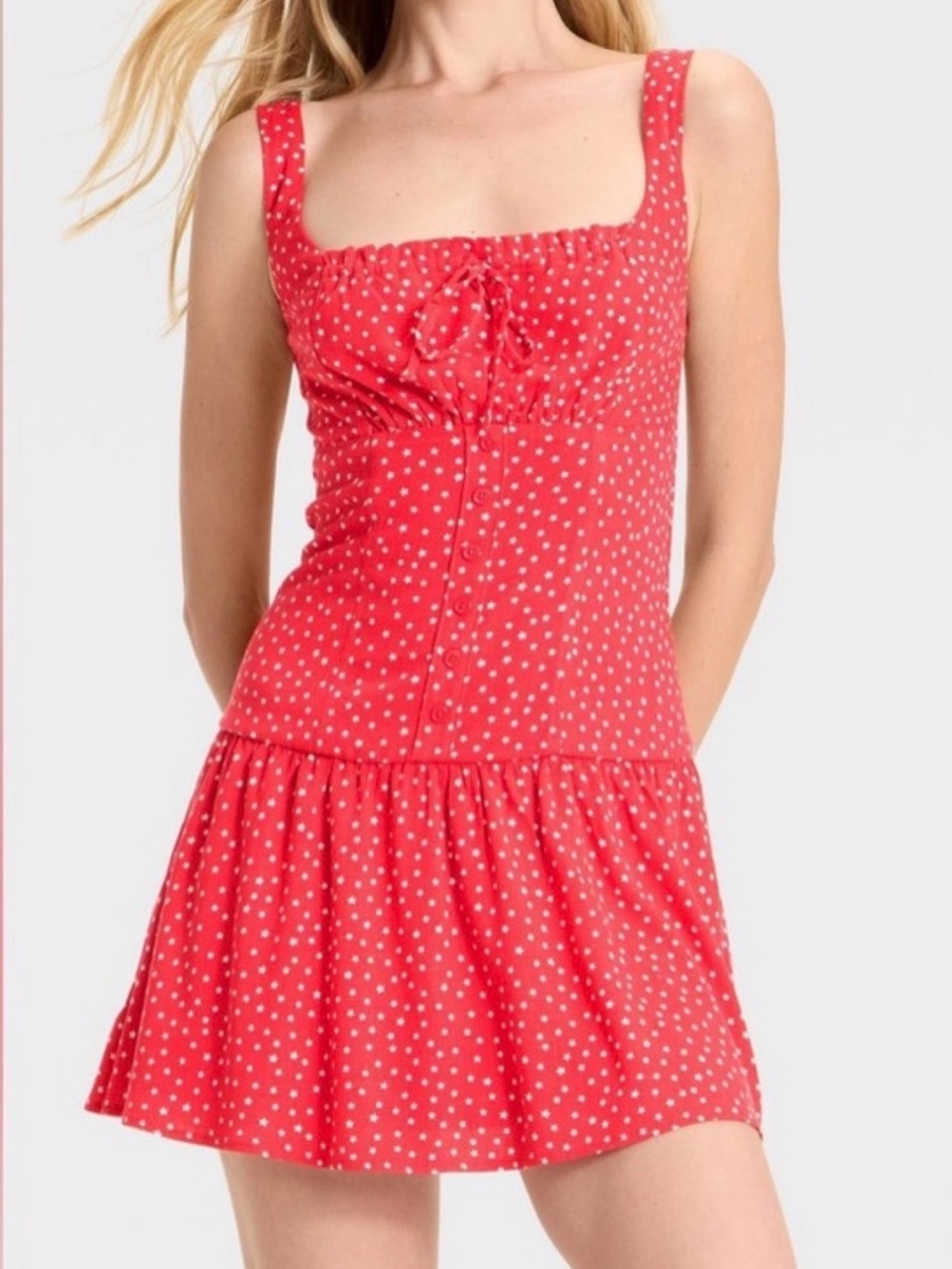 NEW Mini Babydoll Dress - Red